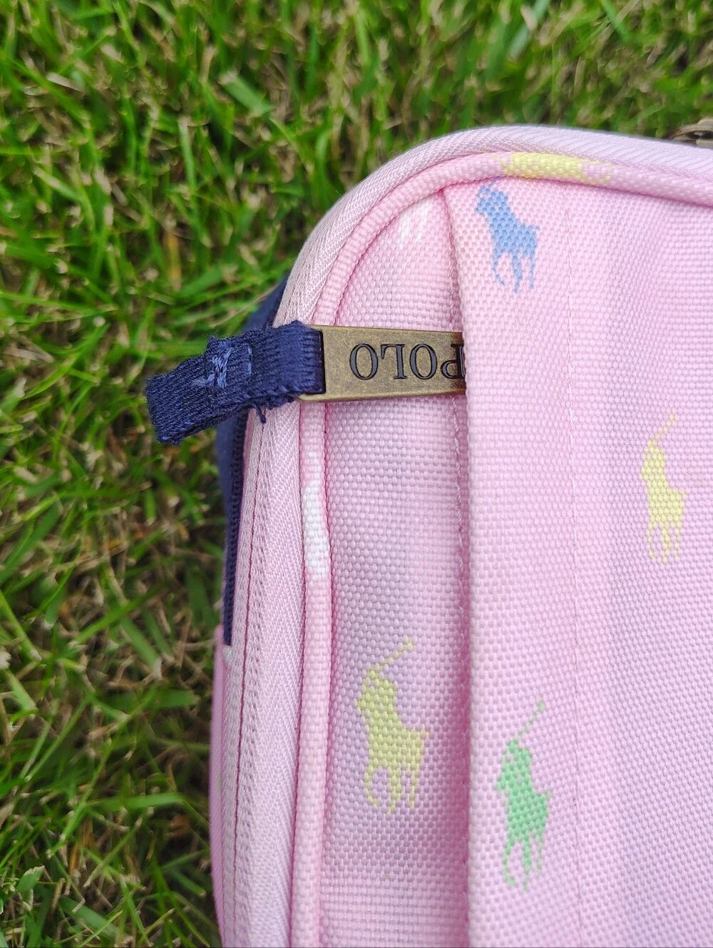 Polo Ralph Lauren Kids Girls Women Insulated Lunch Bag Pink Multi Pony